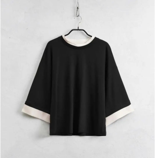 LUMINA black blouse for women / One size
