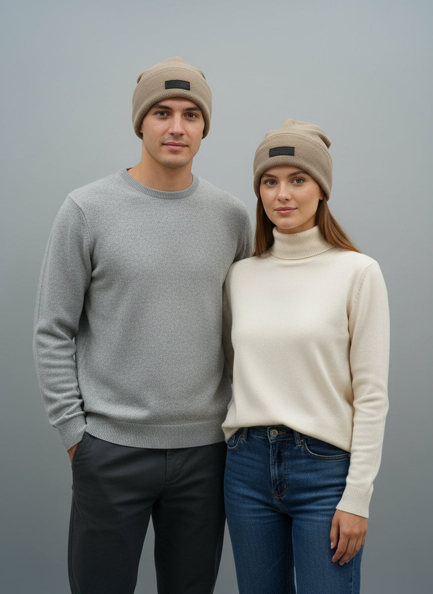 PEPPER UNISEX Fleece Sandstone kepurė