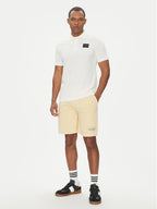 John Richmond cream casual shorts for men