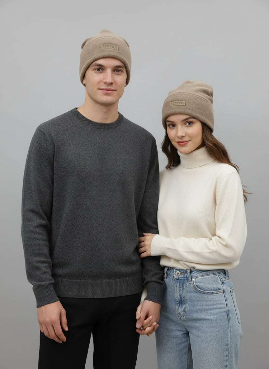 PEPPER UNISEX Fleece rusva kepurė