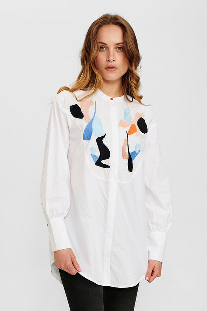 NUMPH white shirt for women