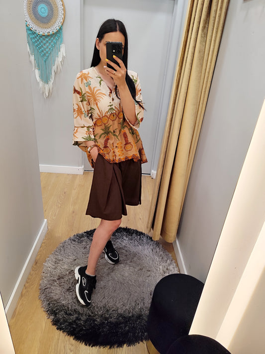 LUMINA blue blouse for women