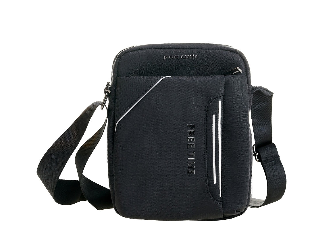 Pierre Cardin black eco leather handbag for men