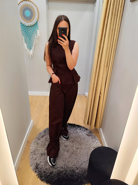 LUMINA brown pants for women