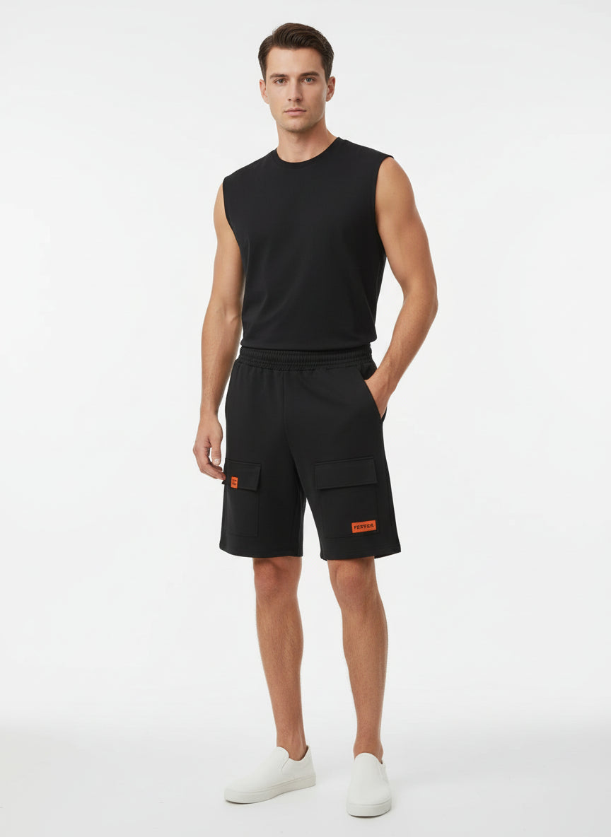 PEPPER CARGO OLIVE GREEN shorts for men