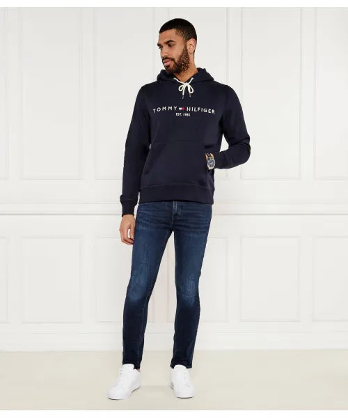 TOMMY HILFIGER džemperis su pūkeliu ir goptuvu