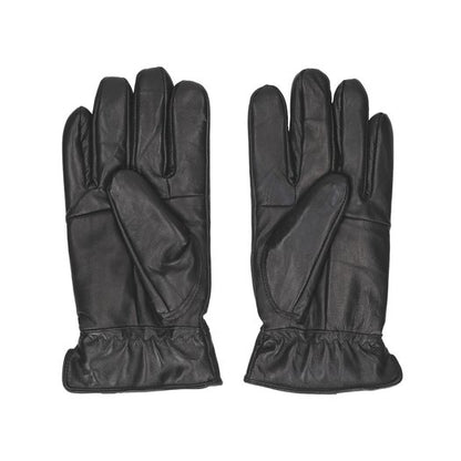 PIERRE CARDIN black genuine leather gloves for men