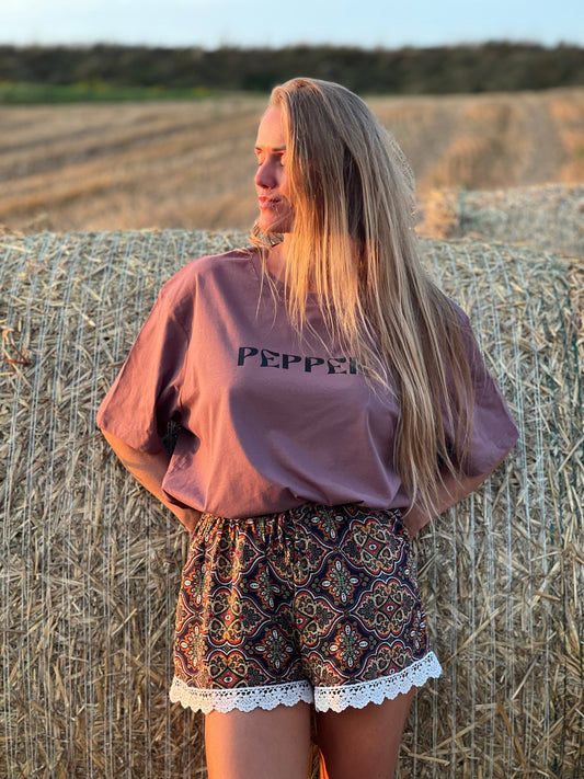 PEPPER UNISEX forest trip relaxed fit marškinėliai
