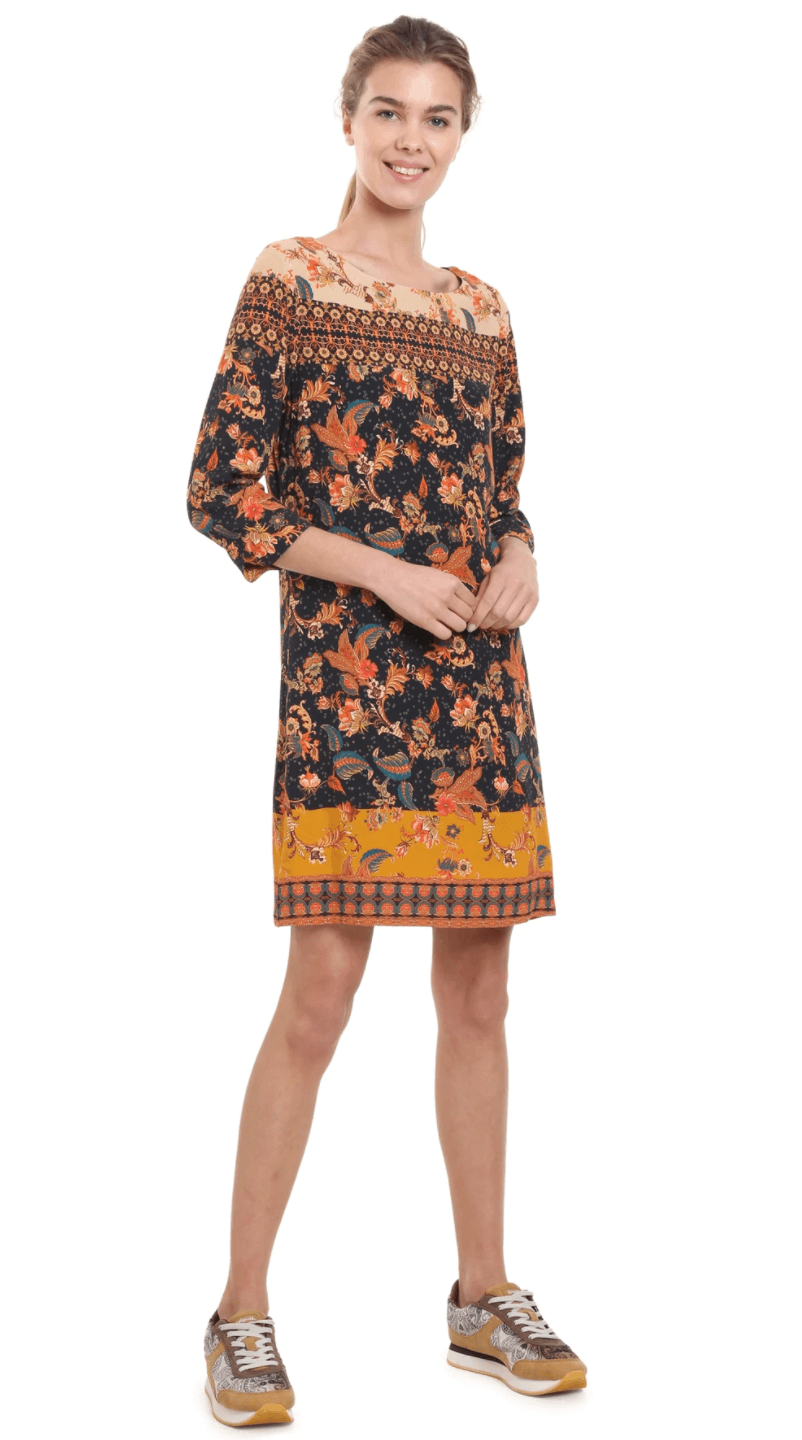 DESIGUAL marga suknelė su gėlėmis