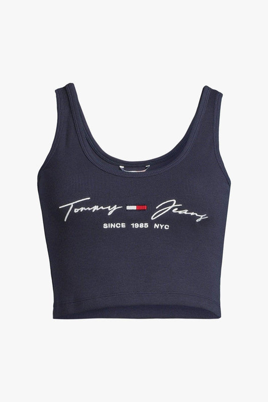 Tommy Jeans cropped marškinėliai moterims