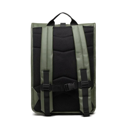 RAINS UNISEX Rolltop Rucksack žalia kuprinė